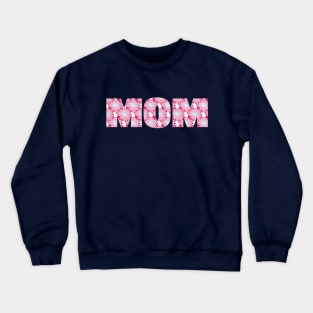 Mother of the Bride Mom Floral Art Typography for Bachelorette Crewneck Sweatshirt